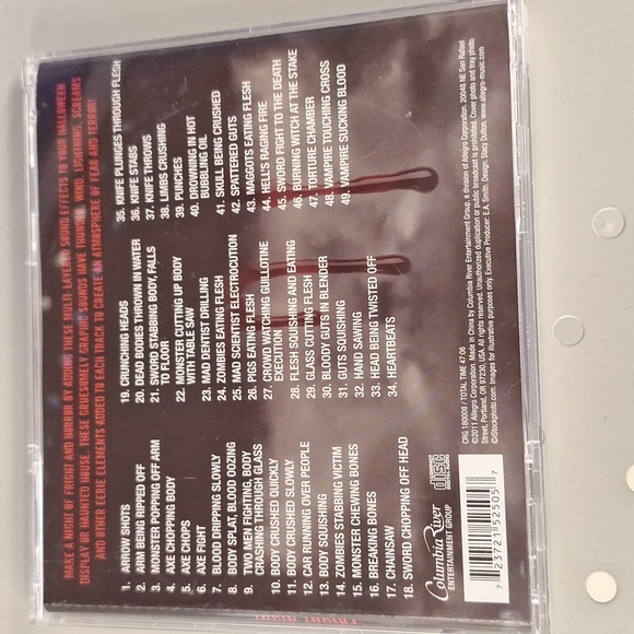 FRIGHT NIGHT SOUND EFFECTS CD - Picture 2 of 3